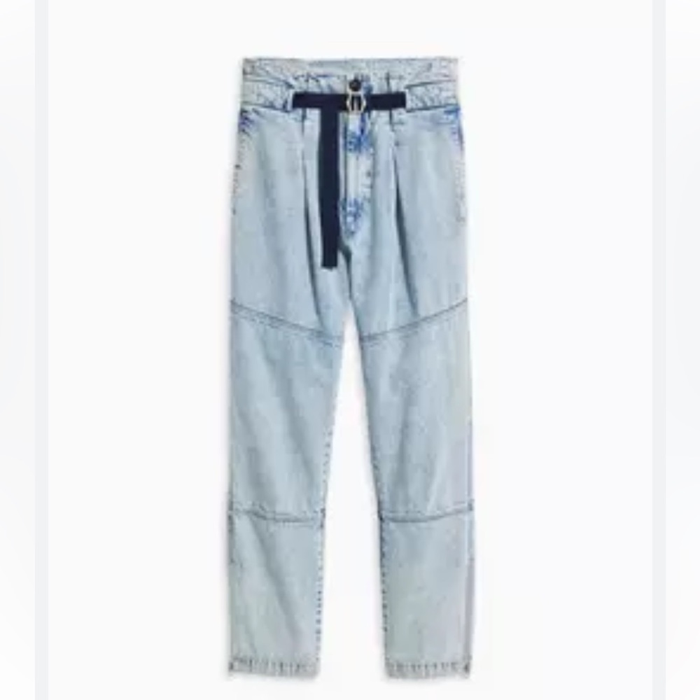 rag & bone High Rise Light Blue Jeans with Belt